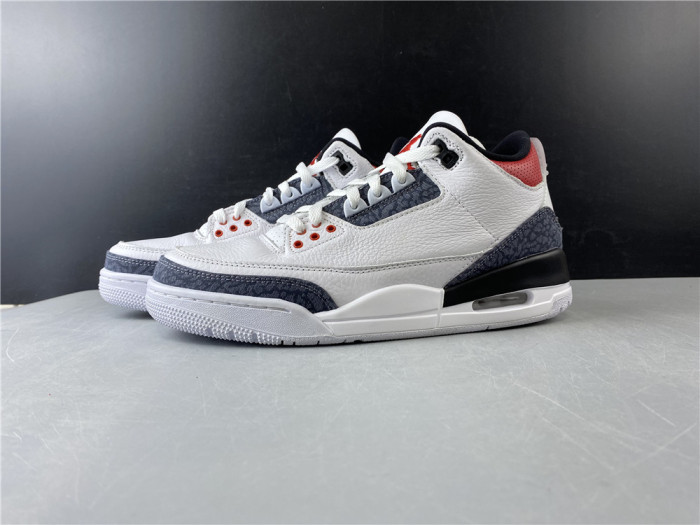 AIR JORDAN 3 RETRO "WHITE FIRE RED" CZ6431-100
