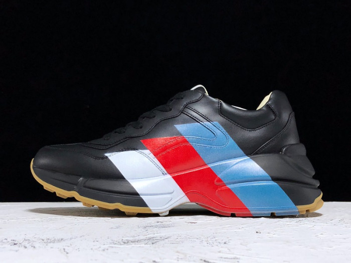 G*u*i rhyton web print leather sneaker 523535 drw00 1000