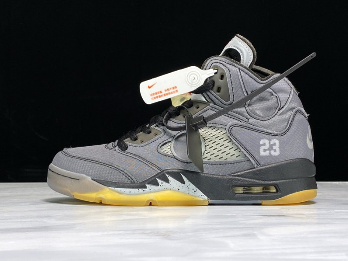 Off-White x Air Jordan 5 Black CT8480-001