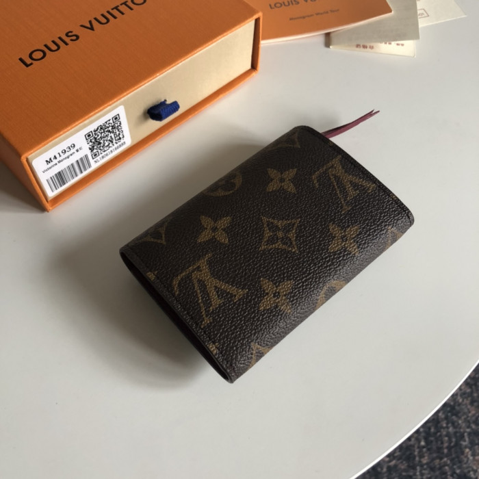 LOUI VUITTO WALLET PURPLE RED M41939 11*8