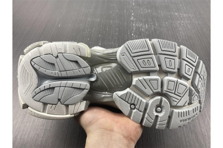 BALCIA Track Runner White Grey Silver